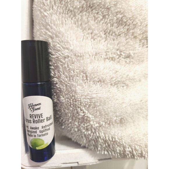 Uplifting Citrus Aromatherapy Roller: Energizing Essential Oil Blend, Handmade i - Picture 3 of 10